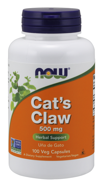 Now Foods Cat's Claw 500 mg 100 capsules.