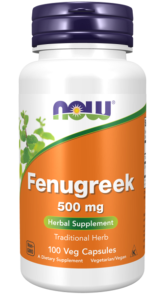 Now Foods Fenugreek 500 mg 100 vege capsules.