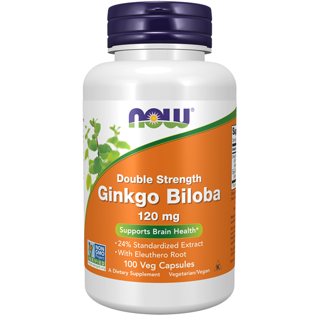 Extrait de Ginkgo Biloba 24% 120 mg 100 capsules végétales