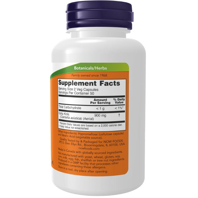 Gotu Kola 450 mg 100 Capsule Vegetali