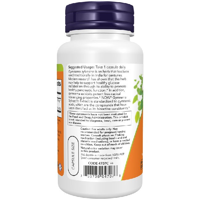 Gymnema Sylvestre Extract 90 Veg Capsules