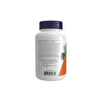 Thumbnail for A supplement bottle with a white label showing usage directions and ingredients, and an orange label section featuring broccoli imagery and highlighting Now Foods CORAL Calcium 1000 mg 100 Veg Capsules for Bone and Tooth Health.