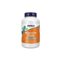 Thumbnail for Container of Now Foods Magnesium Citrate Pure Powder 227 g with a labeled weight of 8 oz. Supports energy production and nervous system support.