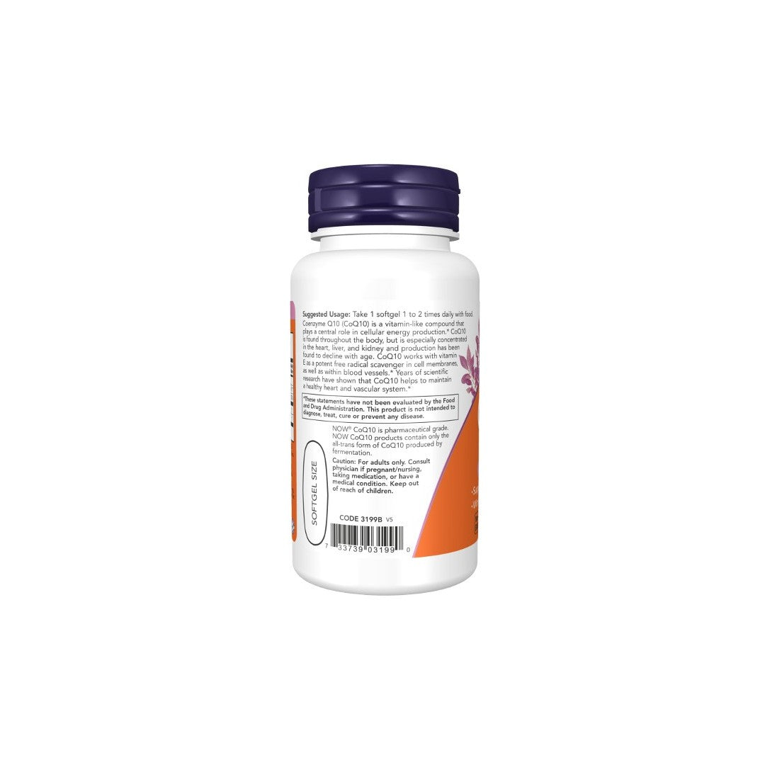 Coenzyme Q10 400 mg 30 Softgels - BACK