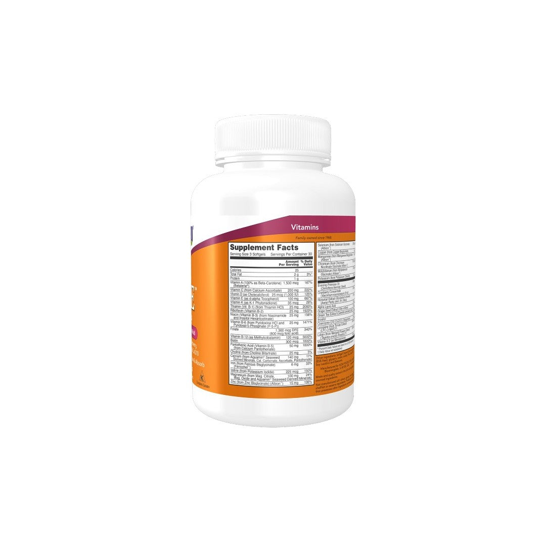 Eve Women's Multiple Vitamin 180 Softgels - supplement facts