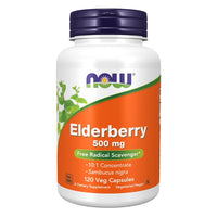 Thumbnail for Elderberry 500 mg 120 Veg Capsules - front