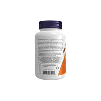 Thumbnail for A white bottle of Glucomannan 575 mg 180 Veg Capsules by Now Foods, featuring a purple cap, displays suggested usage instructions and a barcode on the back label to promote digestive health.