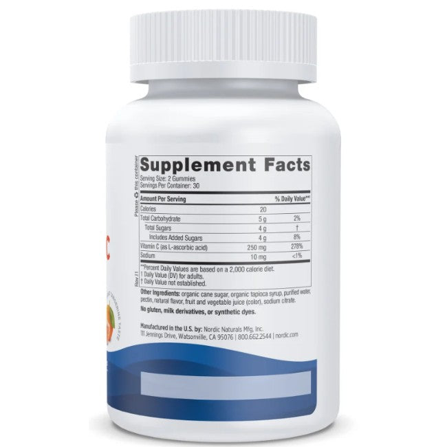 Vitamin C 250 mg 120 Gummies - Great Tangerine Taste