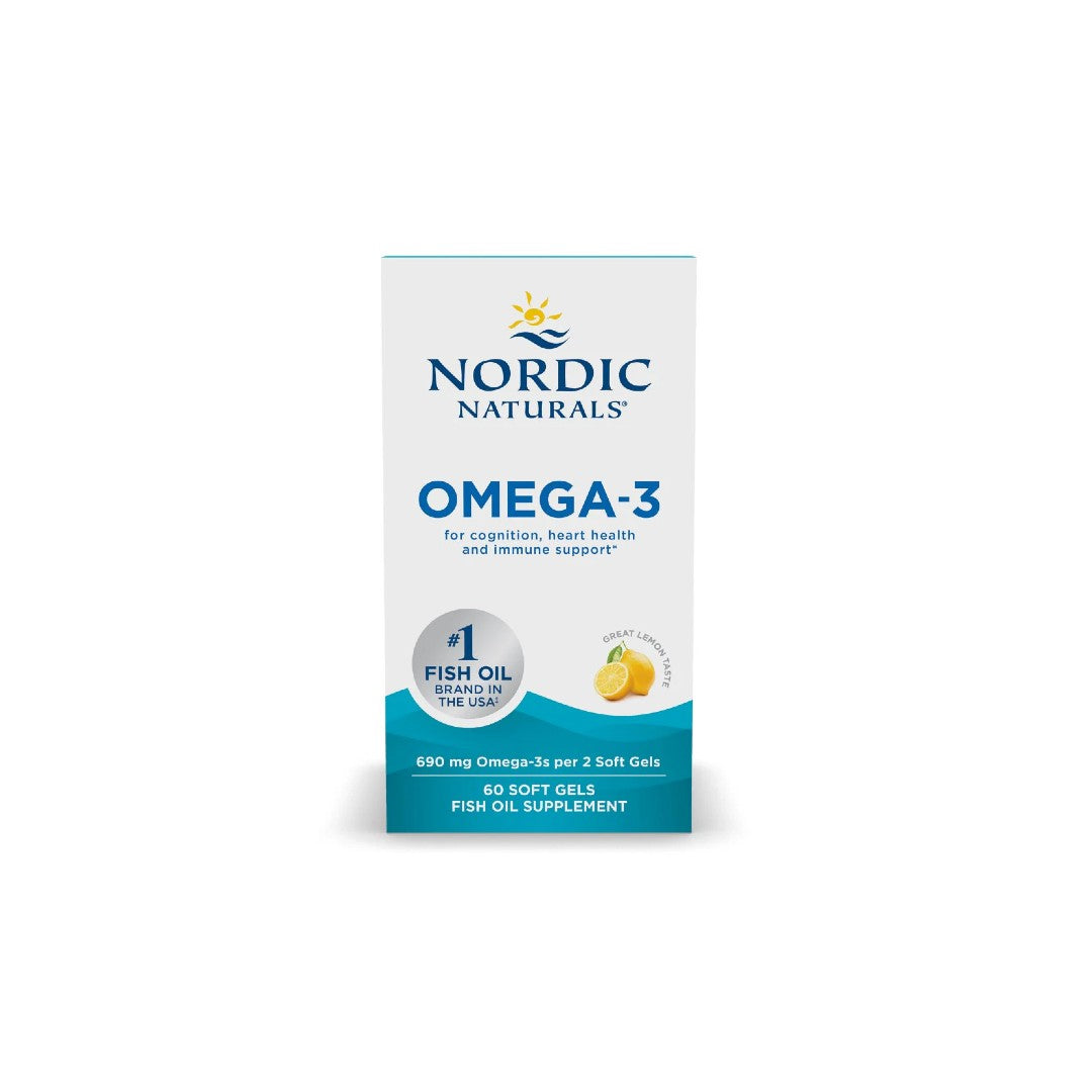 Omega-3 690 mg 60 Soft Gels - Great Lemon Taste