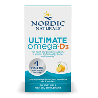 Thumbnail for Ultimate Omega-D3 60 Soft Gels - Great Lemon Taste