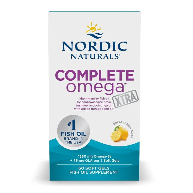 Complete Omega Xtra 60 Soft Gels - Great Lemon Taste
