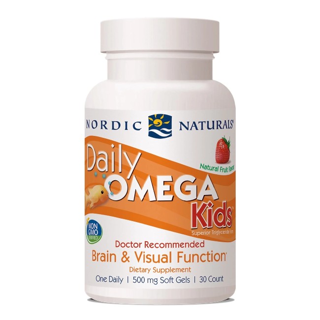Daily Omega Kids 30 Soft Gels - Natural Fruit Flavor