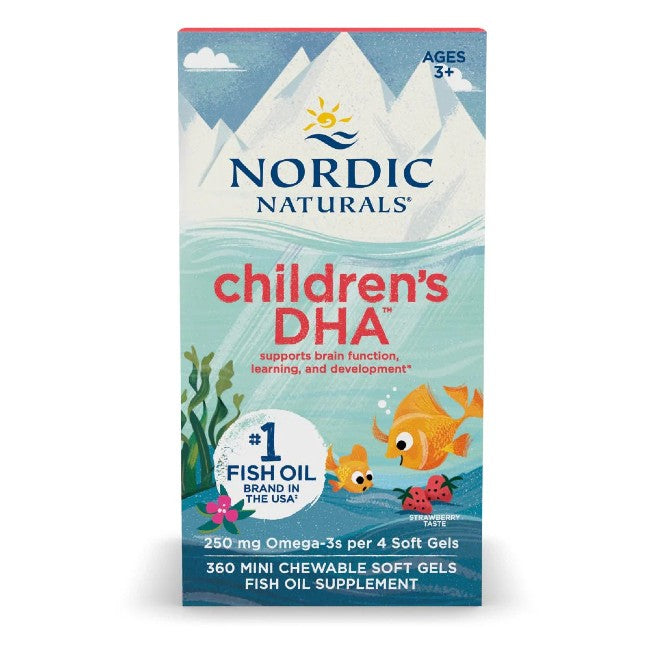 Children's DHA 360 Mini Chewable Soft Gels - Strawberry Taste