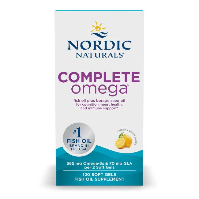Complete Omega 120 Soft Gels - Great Lemon Taste