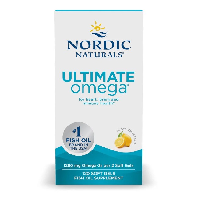 Ultimate Omega 120 Soft Gels - Great Lemon Taste