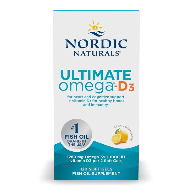 Ultimate Omega-D3 120 Softgel - Ottimo Gusto Limone