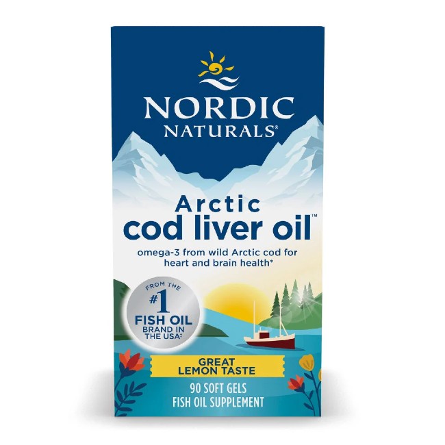 Arctic Cod Liver Oil 90 Soft Gels - Great Lemon Taste