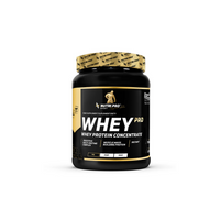 Thumbnail for A 700g container of Nutri Pro Sport's Whey PRO, a whey protein concentrate in strawberry flavor, is designed to aid muscle mass building.