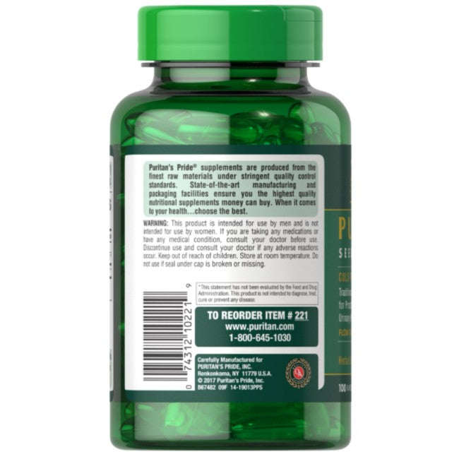 Pumpkin Seed Oil 1000 mg 100 Rapid Release Softgels