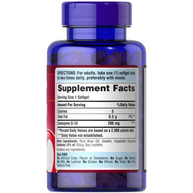 Coenzima Q10 Liberación Rápida 200 mg 120 Sgel Q-SORB™