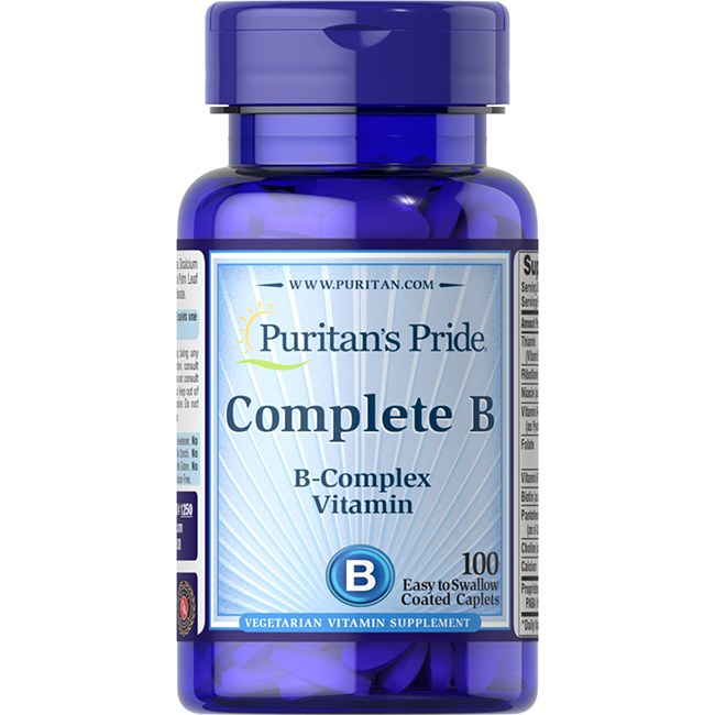 Complete B (Vitamin B Complex) 100 Coated Caplets