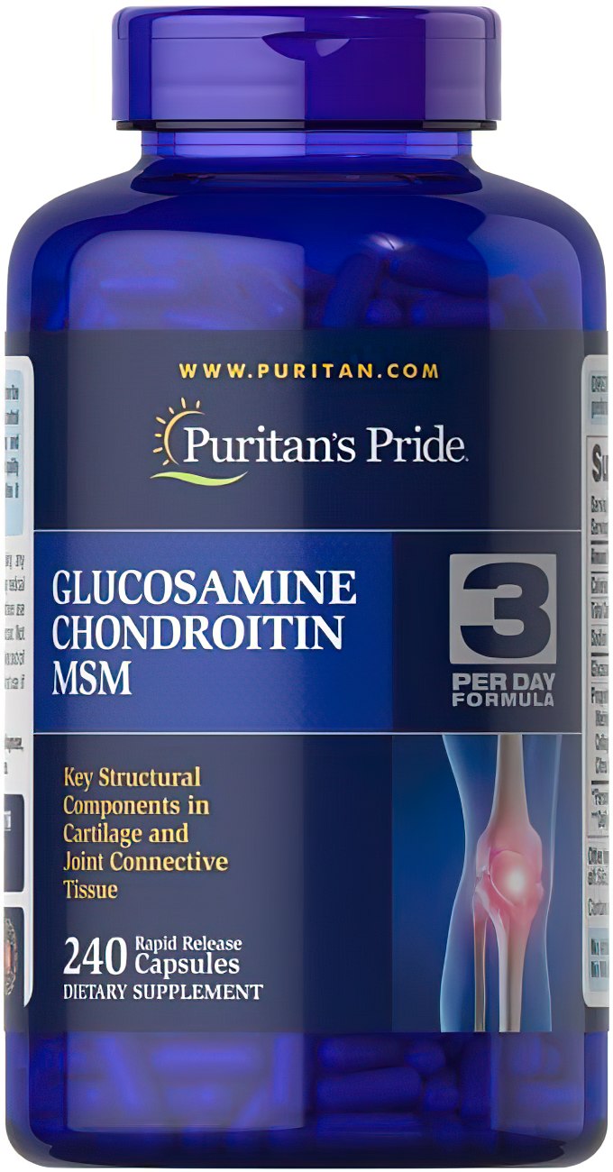 Puritan's Pride Glucosamine Chondroitin MSM 240 capsules.