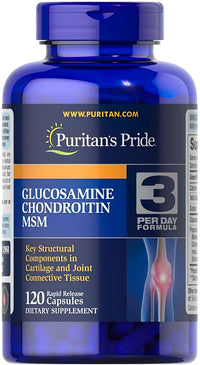 Thumbnail for Puritan's Pride Glucosamine Chondroitin MSM 120 capsules.