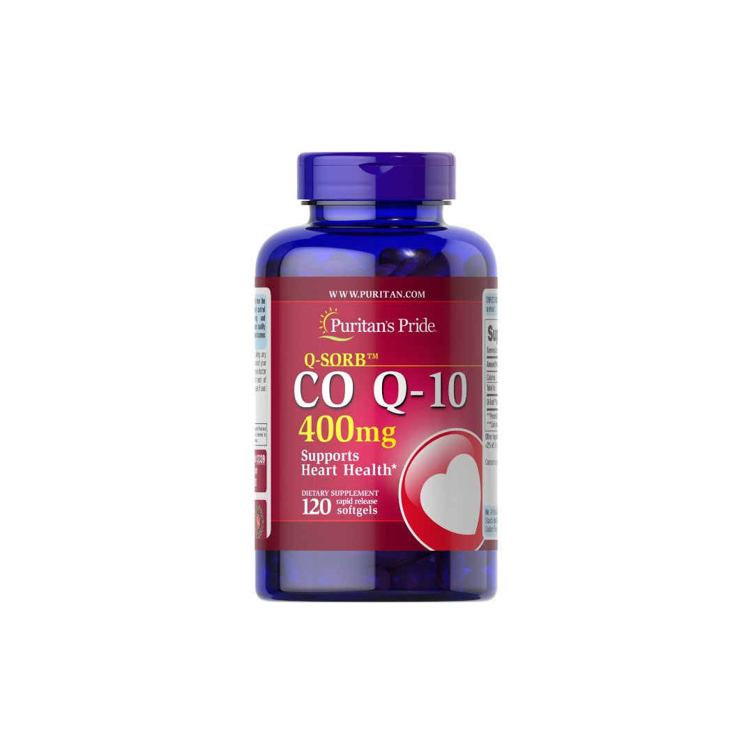 Q-SORB™ Coenzyme Co Q-10 400 mg 120 Rapid Release Softgels