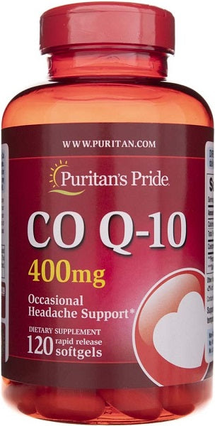 Puritan's Pride Coenzyme Q10 Rapid Release 400 mg 120 Sgel.