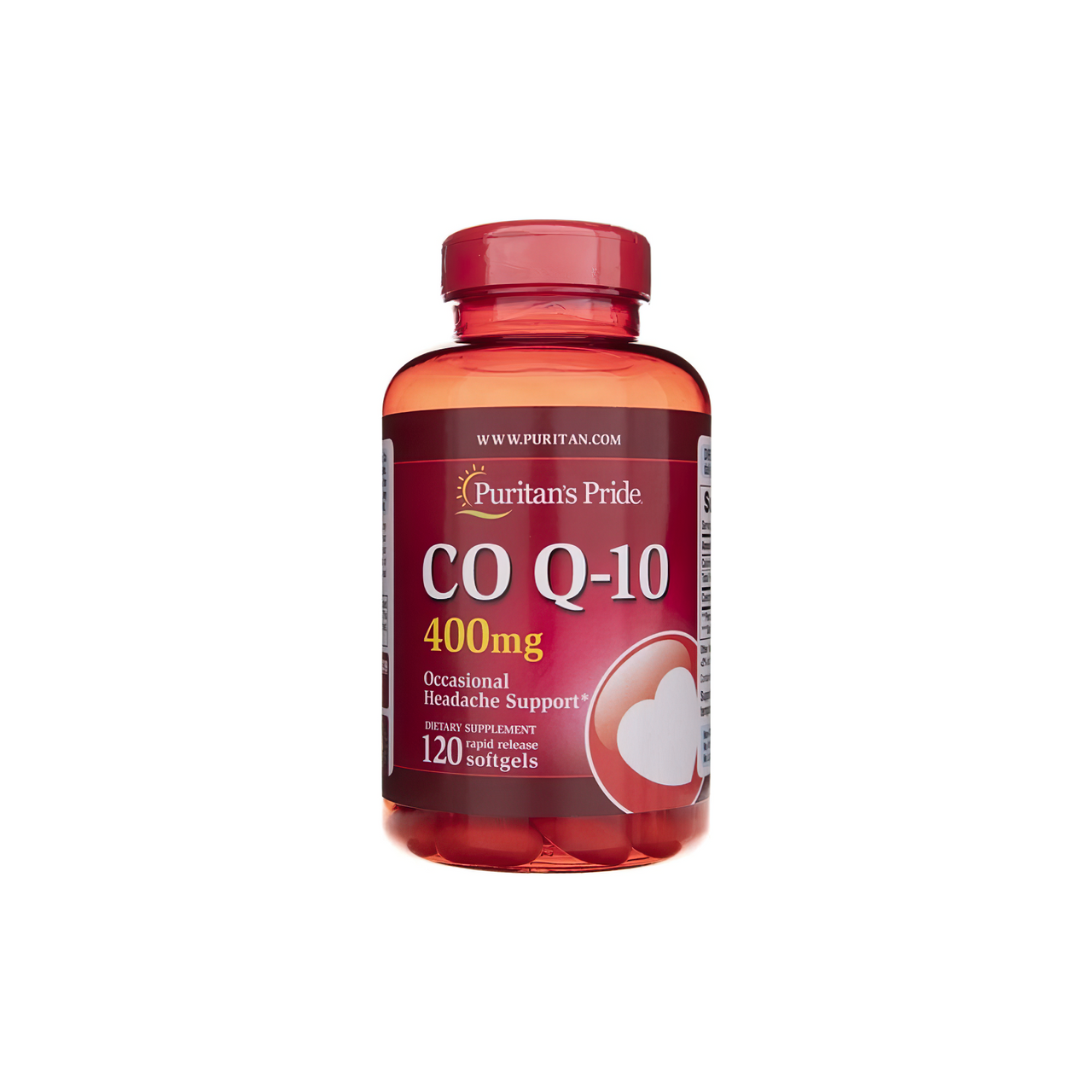 Puritan's Pride Coenzyme Q10 Rapid Release 400mg capsules.