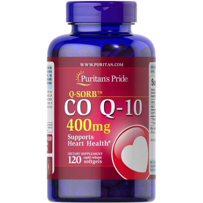 Q-SORB™ Coenzyme Co Q-10 400 mg 120 Rapid Release Softgels
