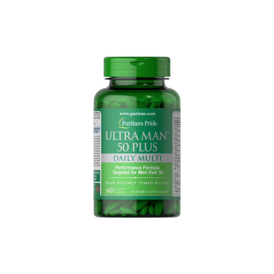 Ultra Homme 50+ Multivitamines Quotidiennes 60 Comprimés Enrobés