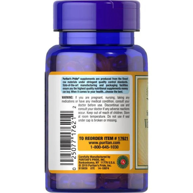 Vitamin D3 2000 IU 100 Rapid Release Liquid Softgels