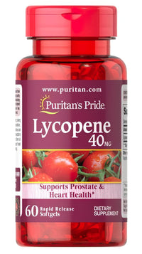 Thumbnail for Puritan's Pride Lycopene 40 mg 60 Rapid Release Softgels.