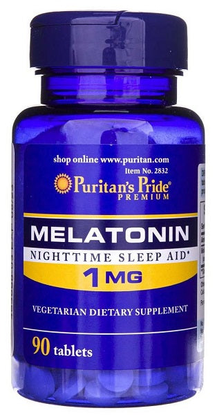 Puritan's Pride Melatonin 1 mg 90 Tablets.