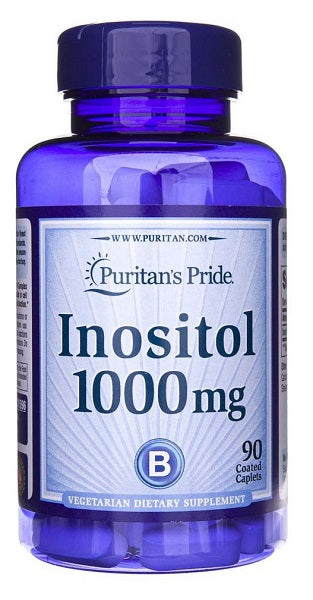 Puritan's Pride Inositol 1000 mg 90 Caplets.