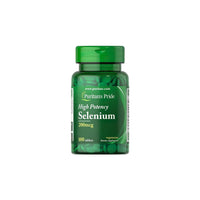 Thumbnail for Puritan's Pride Selenium 200 mcg 100 tablets dietary supplement capsules with high purity.