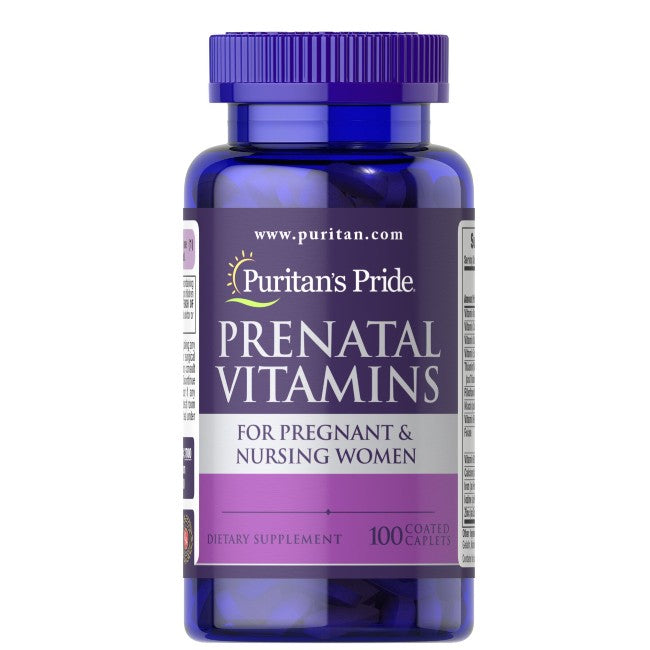 Prenatal Vitamins 100 Coated Caplets