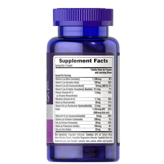 Prenatal Vitamins 100 Coated Caplets