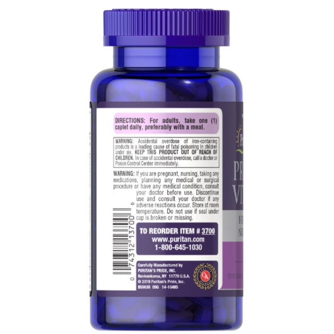 Prenatal Vitamins 100 Coated Caplets