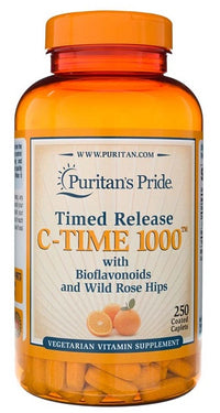 Thumbnail for Vitamin C 1000 mg Timed Release 250 Coated Caplets - front 2