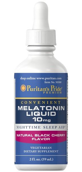 Liquid Melatonin 10 mg (black Cherry) 59 ml - front 2