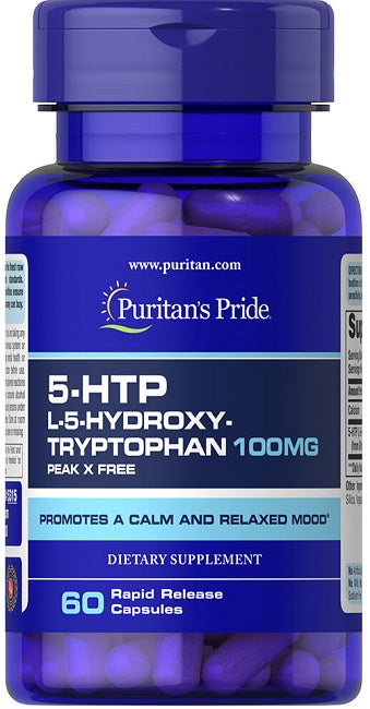 5-HTP 100 mg 60 rapid caps - Puritan's Pride.