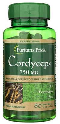 Thumbnail for Puritan's Pride Cordyceps - 1500 mg 60 capsules.