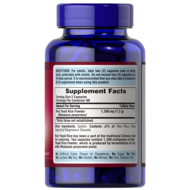 Red Yeast Rice 600 mg 120 capsules