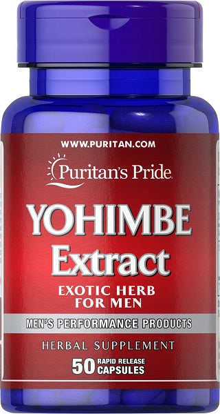 Yohimbe Extract 250 mg 50 Rapid Release Capsules- front 2