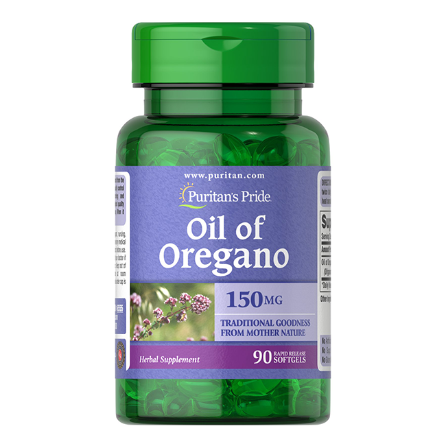 Aceite de Orégano 150 mg 90 Cápsulas Blandas de Liberación Rápida