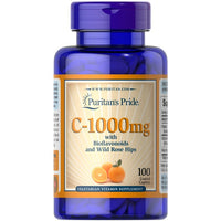 Thumbnail for Vitamina C-1000 mg con bioflavonoidi e rosa canina 100 compresse