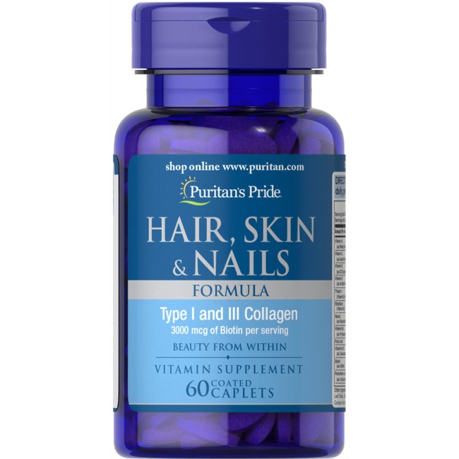 Hair, skin and nails 60 Coated Caplets