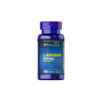 Thumbnail for L-arginine 500 mg free form 100 capsules - front